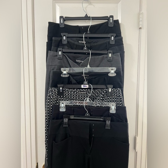 Bundle of 7 Express dress pants. 5 editor 2 columnist all size 4P